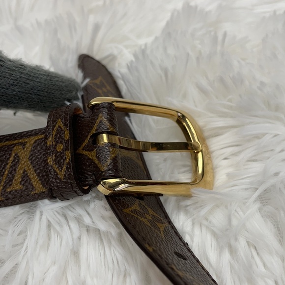 LOUIS VUITTON CLASSIC MONOGRAM BELT M6919 SZ 95/38 - Picture 6 of 12